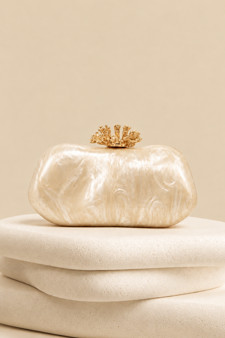 Nerina Clutch Bag - Champagne