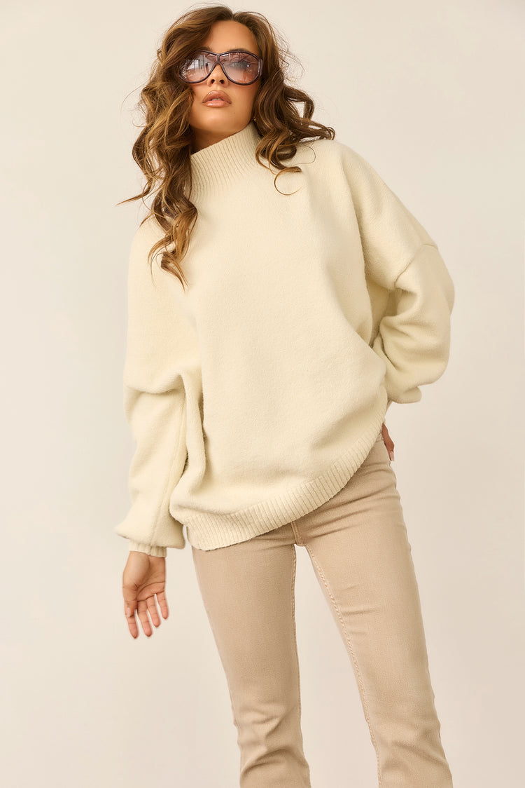 Aftersun Knit Sweater - Cream for women
