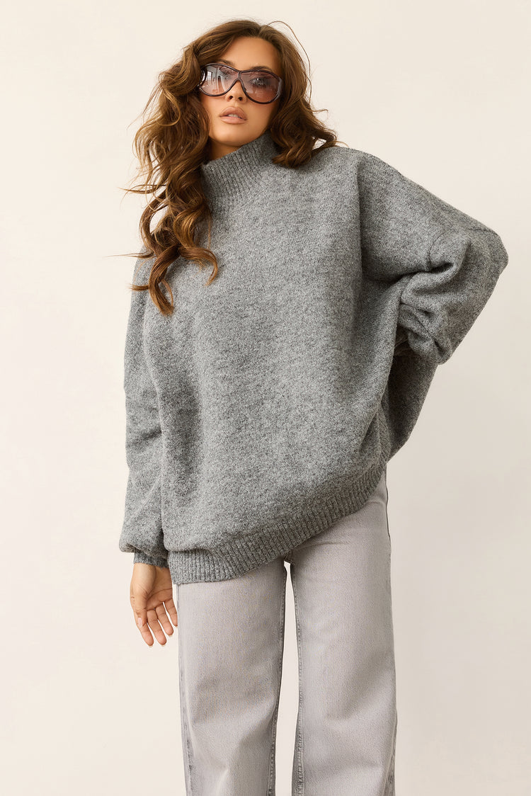 Aftersun Knit Sweater - Grey for women