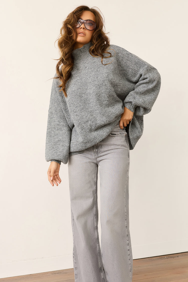 Aftersun Knit Sweater - Grey for women