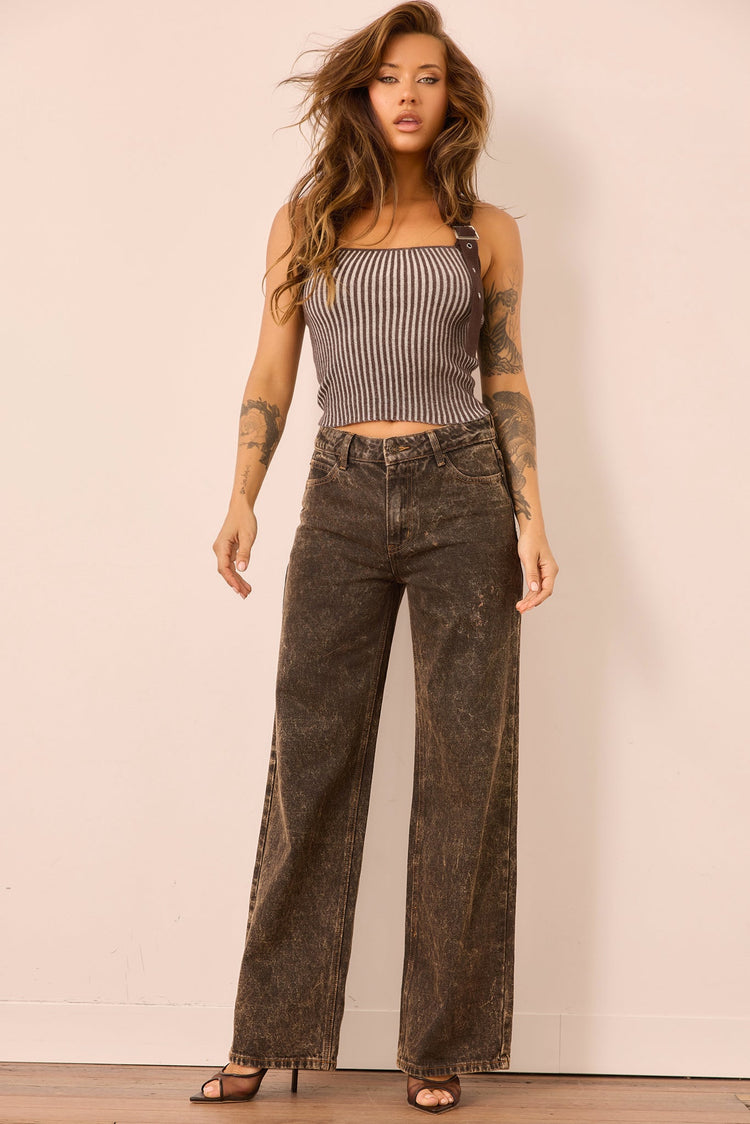 Alchemy Denim Jeans - Charcoal Brown for women