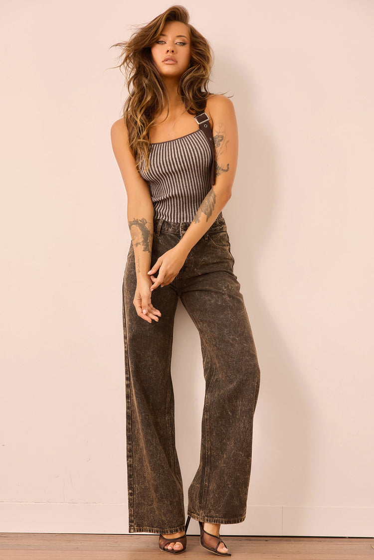 Alchemy Denim Jeans - Charcoal Brown for women