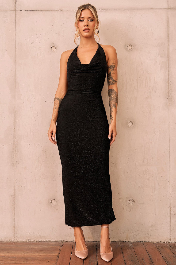 Amanda Midi Dress - Black for women