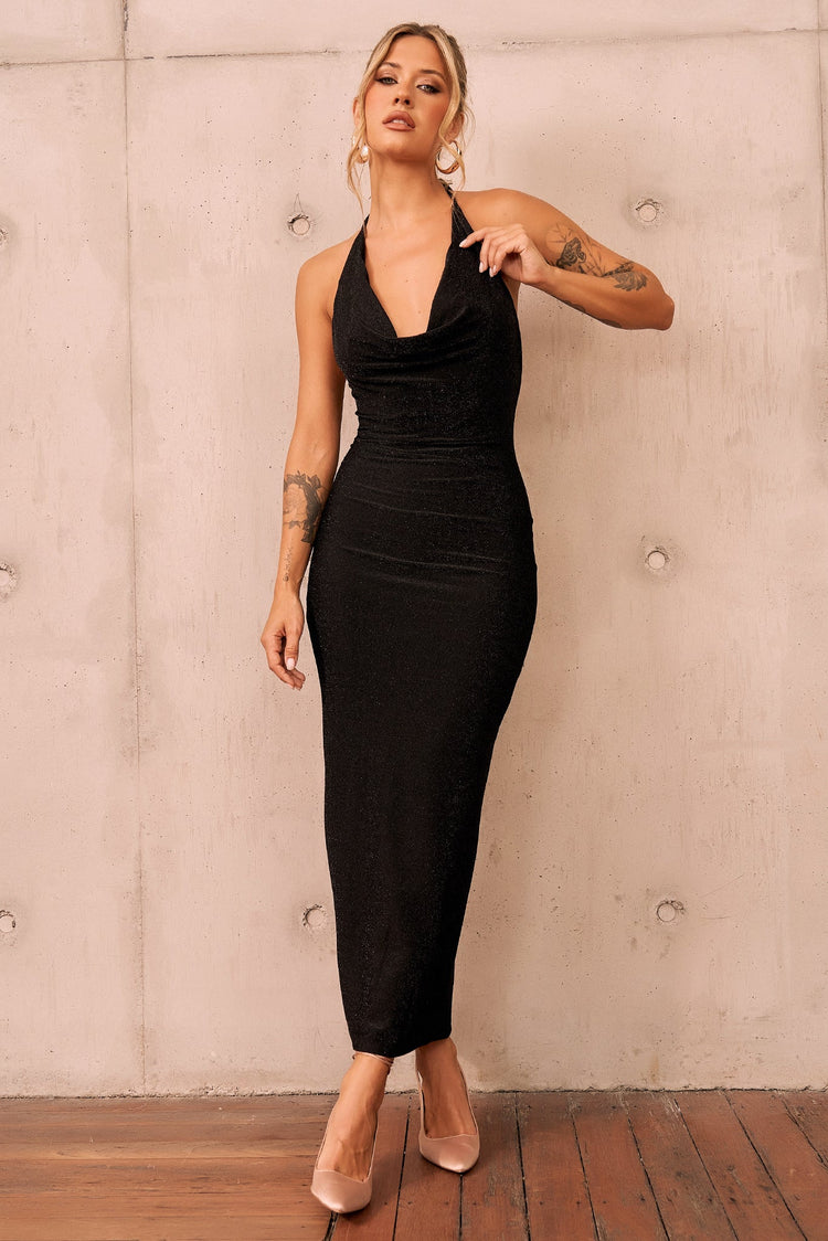 Amanda Midi Dress - Black for women