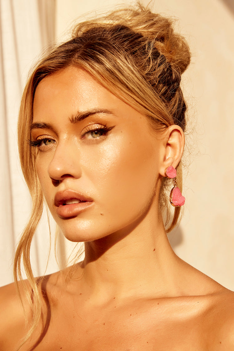 Annalisa Earrings - Pink for women