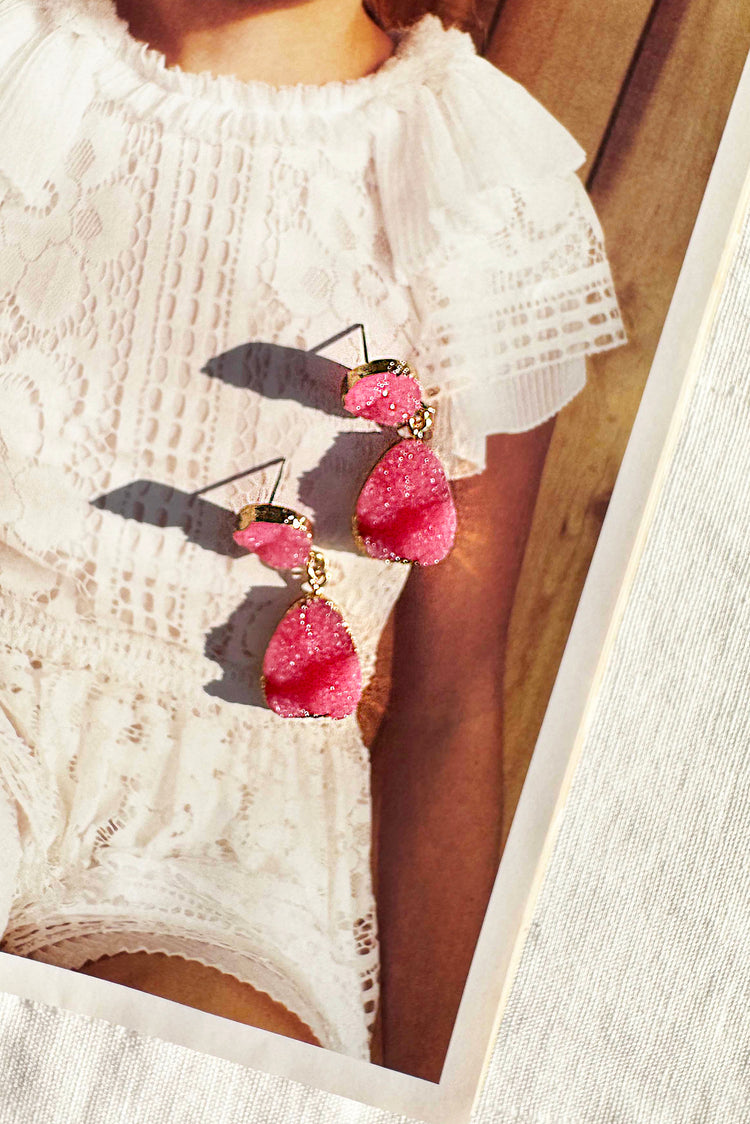 Annalisa Earrings - Pink for women