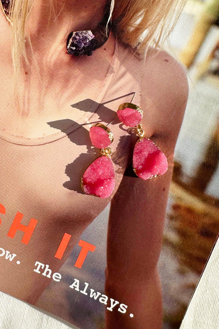 Annalisa Earrings - Pink for women