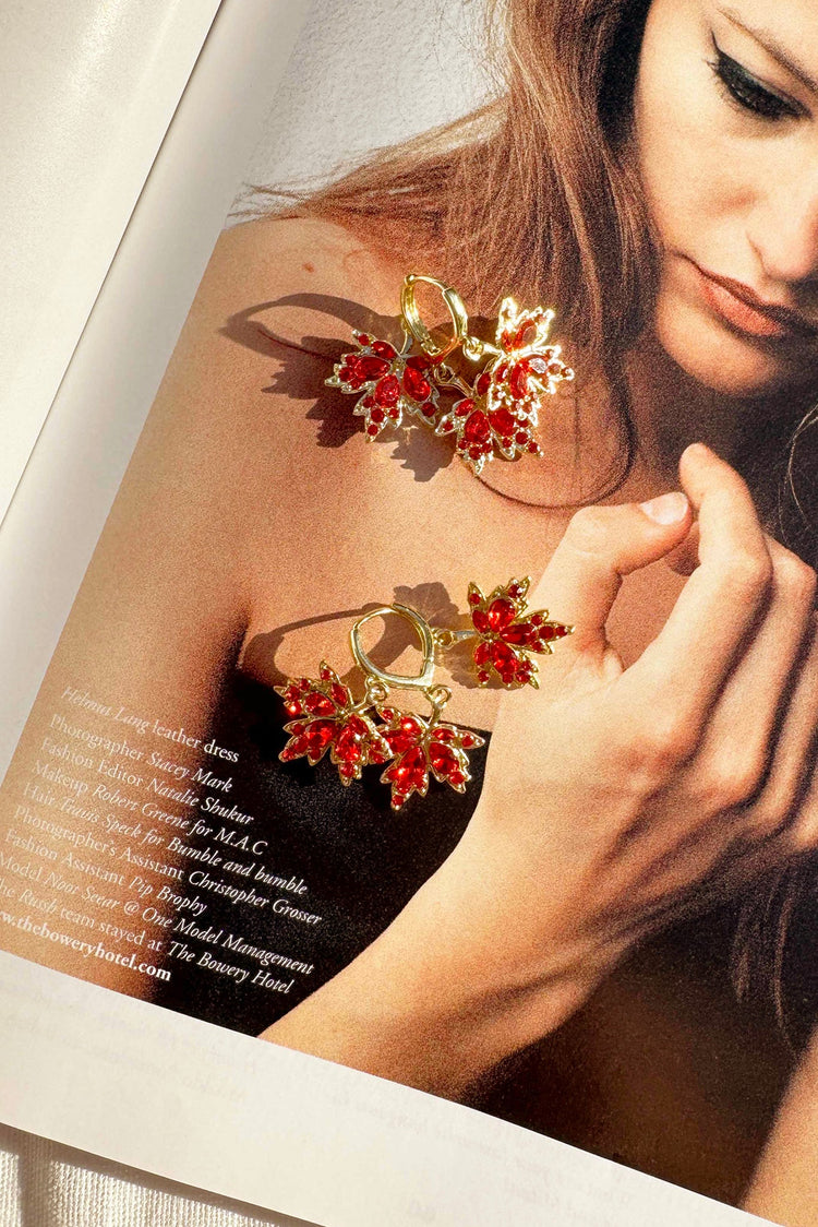 Annika Earrings - Red for women