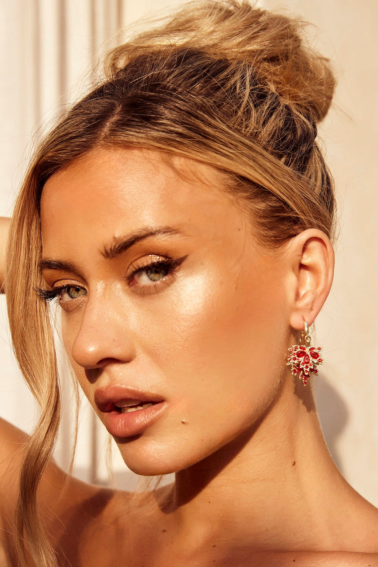 Annika Earrings - Red for women