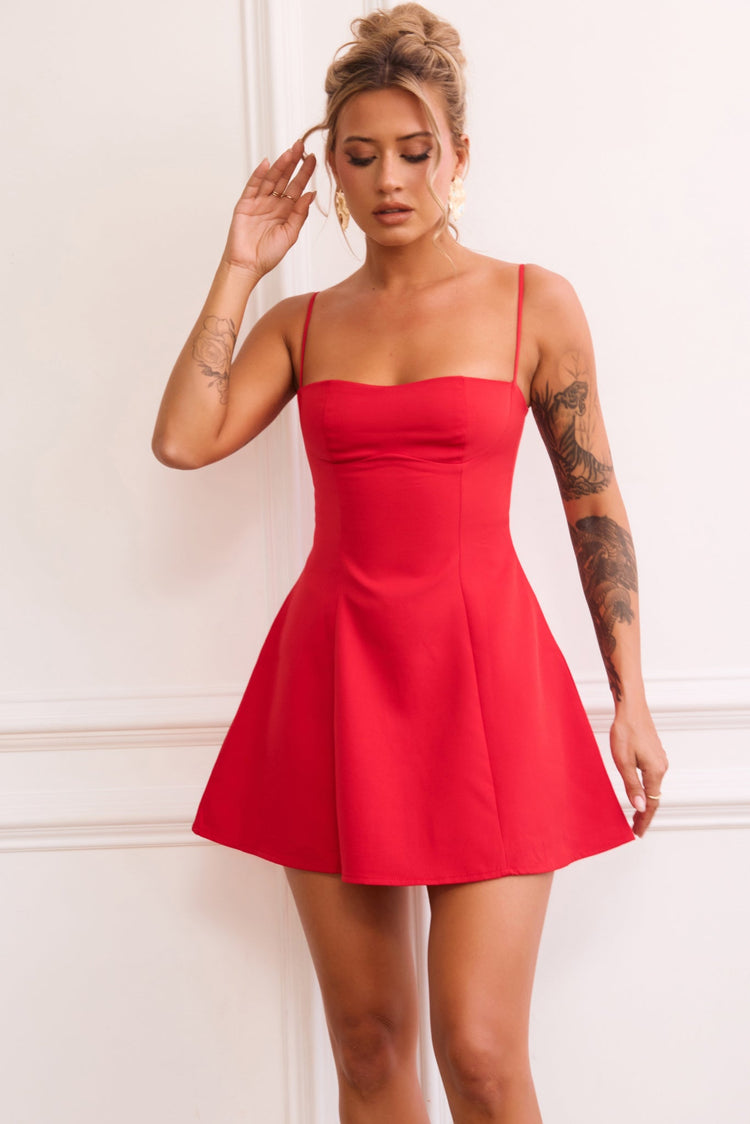 Aster Mini Dress - Red for women