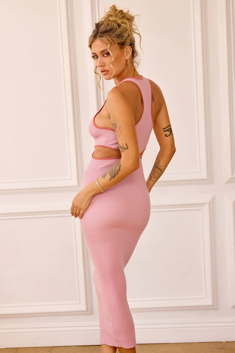 At First Sight Midi Dress - Blush for women