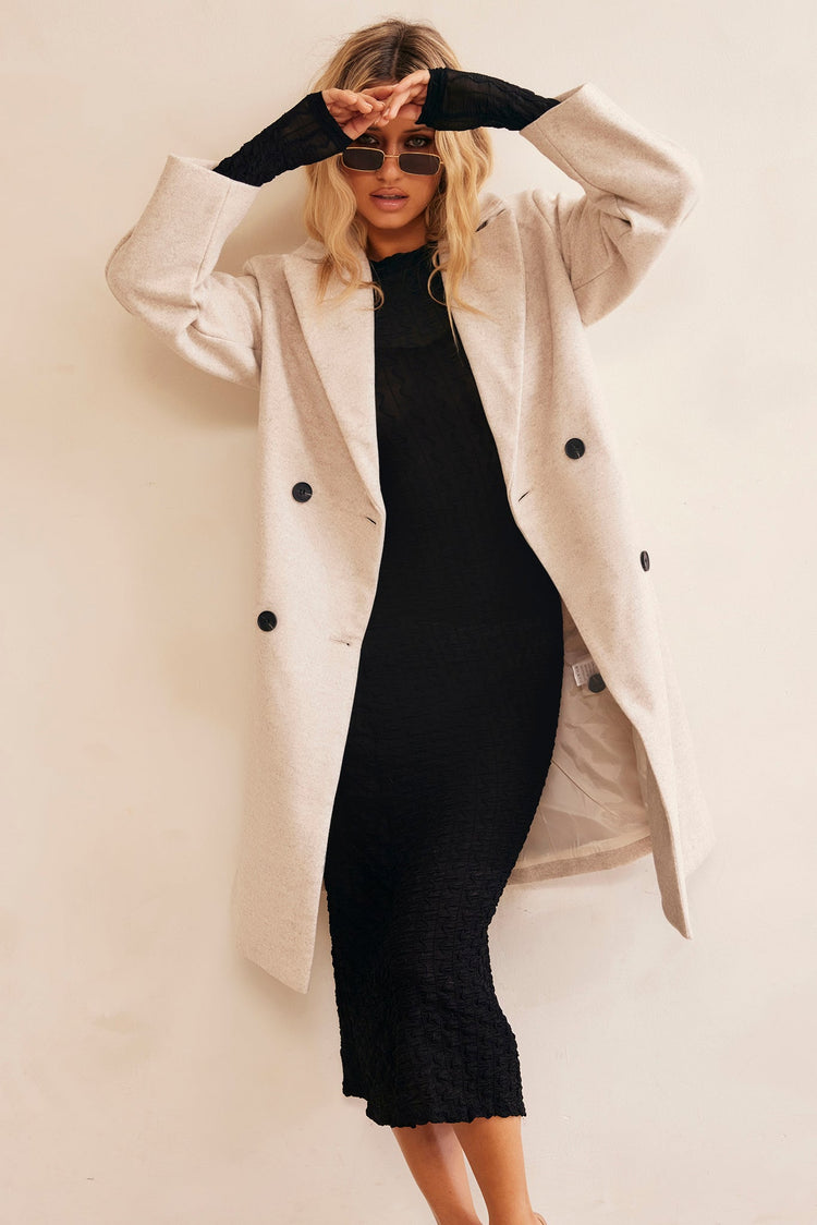 Beautiful Escape Coat - Beige for women