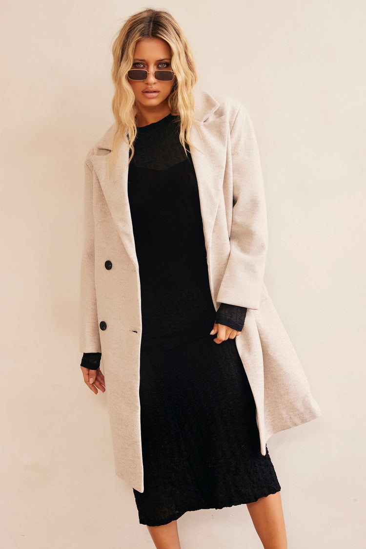 Beautiful Escape Coat - Beige for women