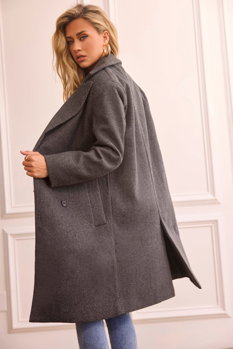 Beautiful Escape Coat - Charcoal for women