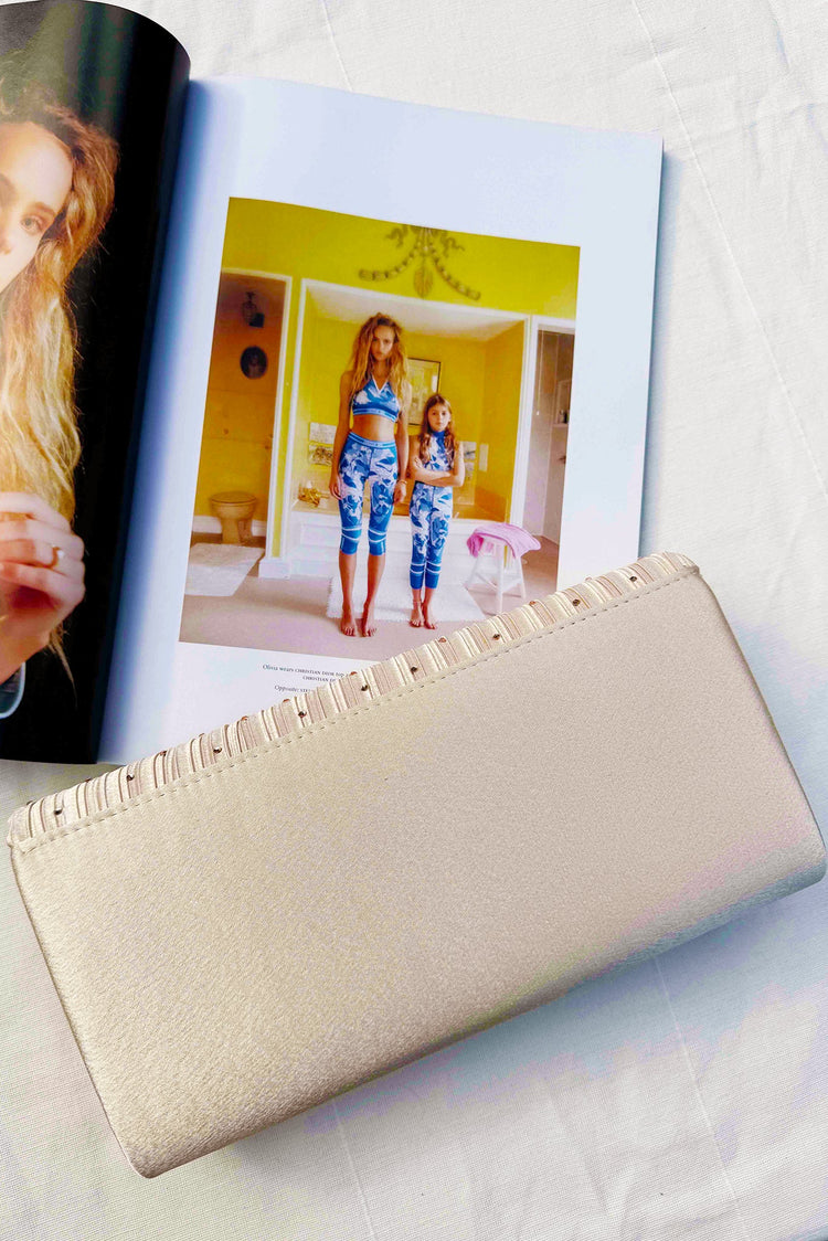 Bejeweled Clutch Bag - Champagne for women