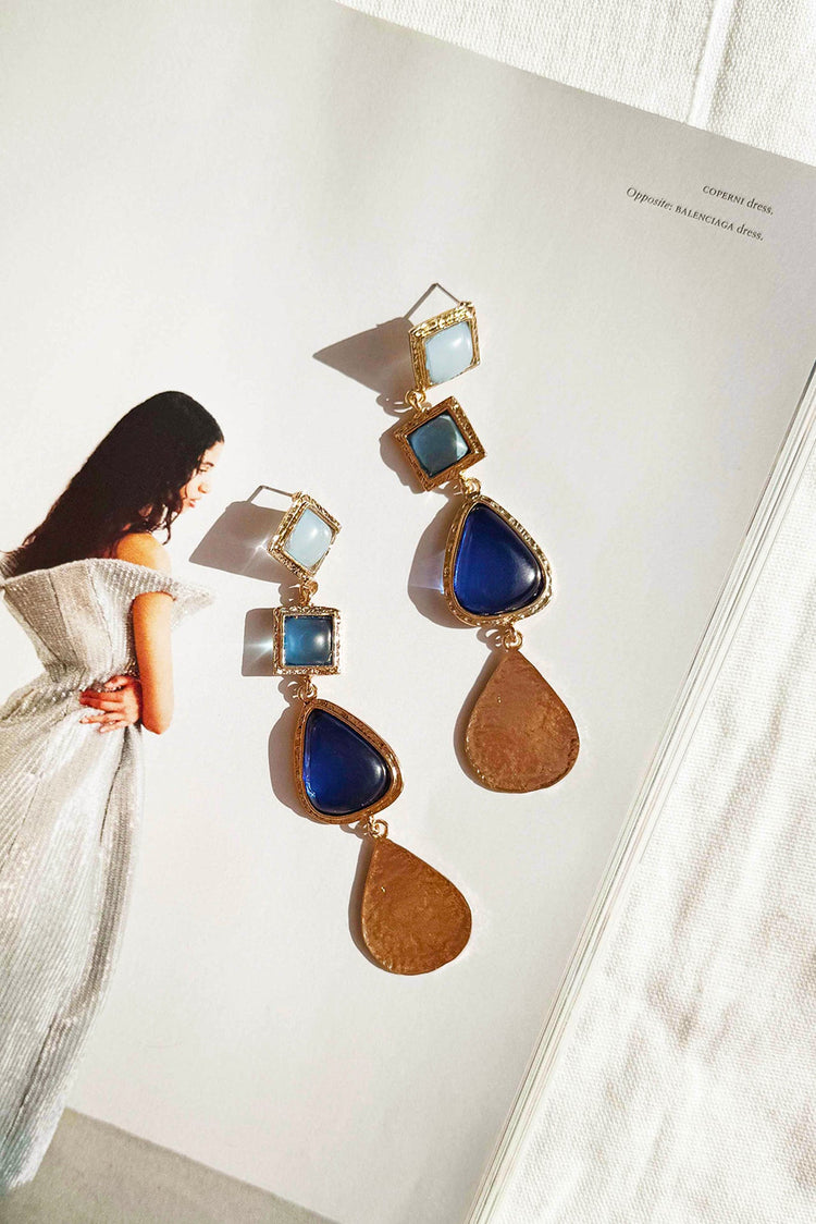 Best In Night Earrings - Blue for women