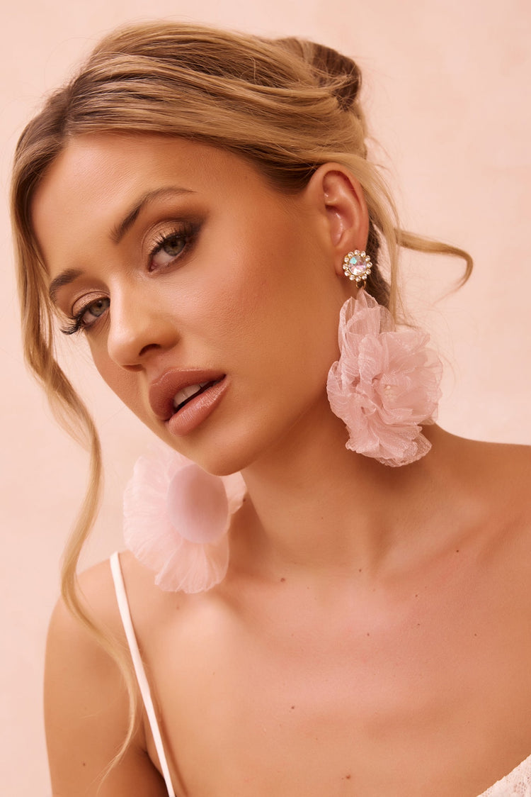 Blossom Bloomer Earrings - Pink for women