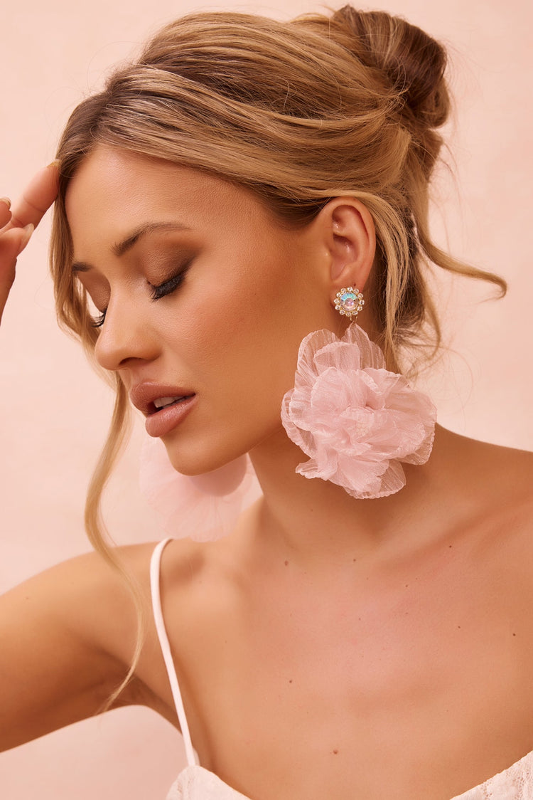 Blossom Bloomer Earrings - Pink for women