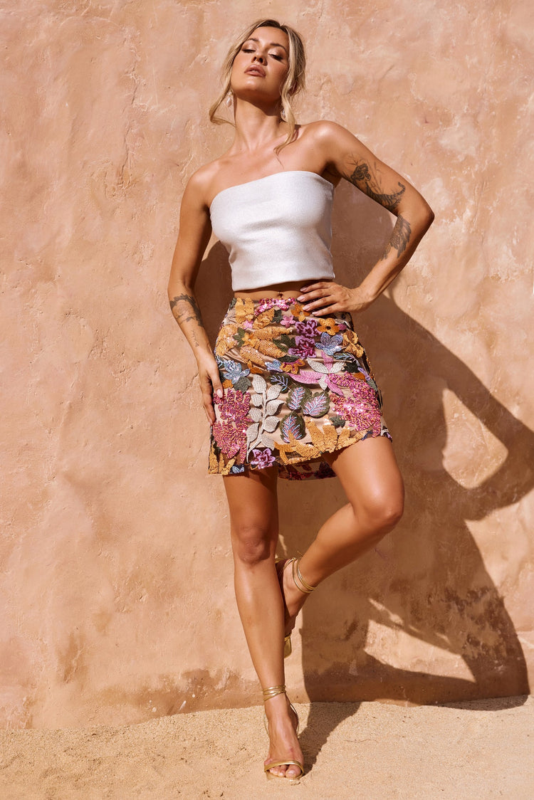 Cabo Mini Skirt - Black Multi for women