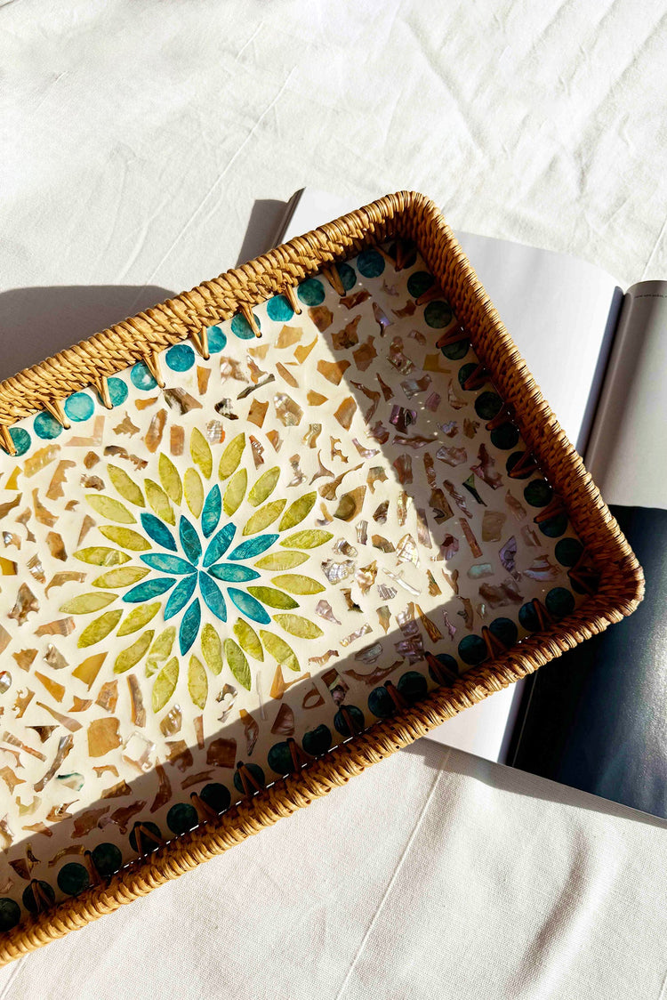 Cahuenga Tray Set - Blue Multi for women