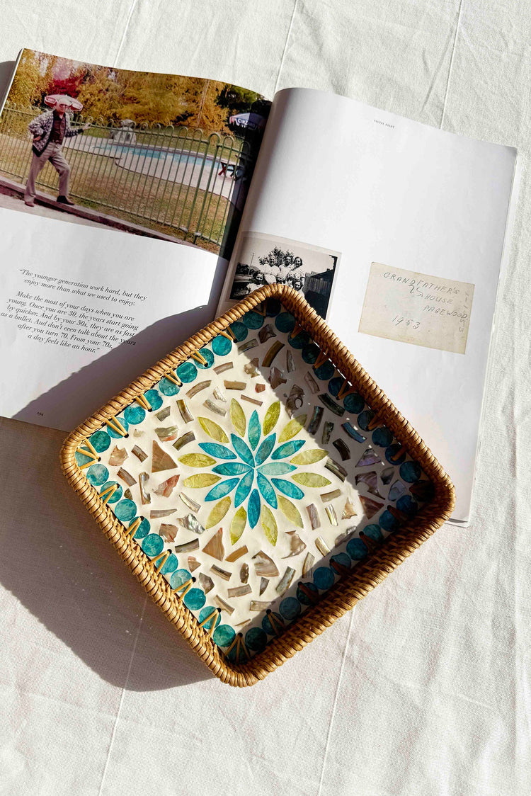 Cahuenga Tray Set - Blue Multi for women