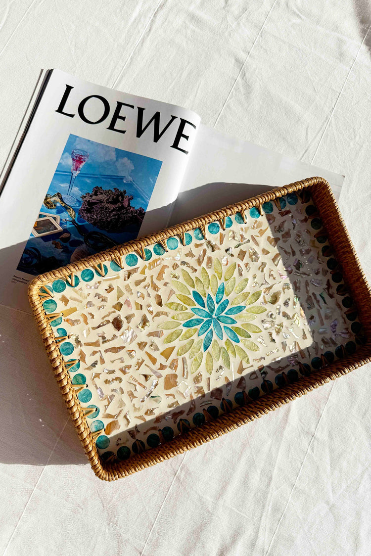 Cahuenga Tray Set - Blue Multi for women