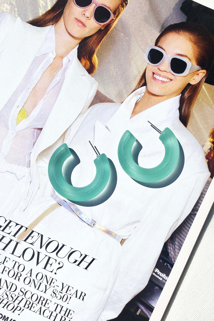 Canyon Moon Earrings - Green for women