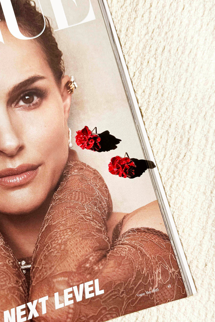 Carmen Rose Earrings - Wine for women