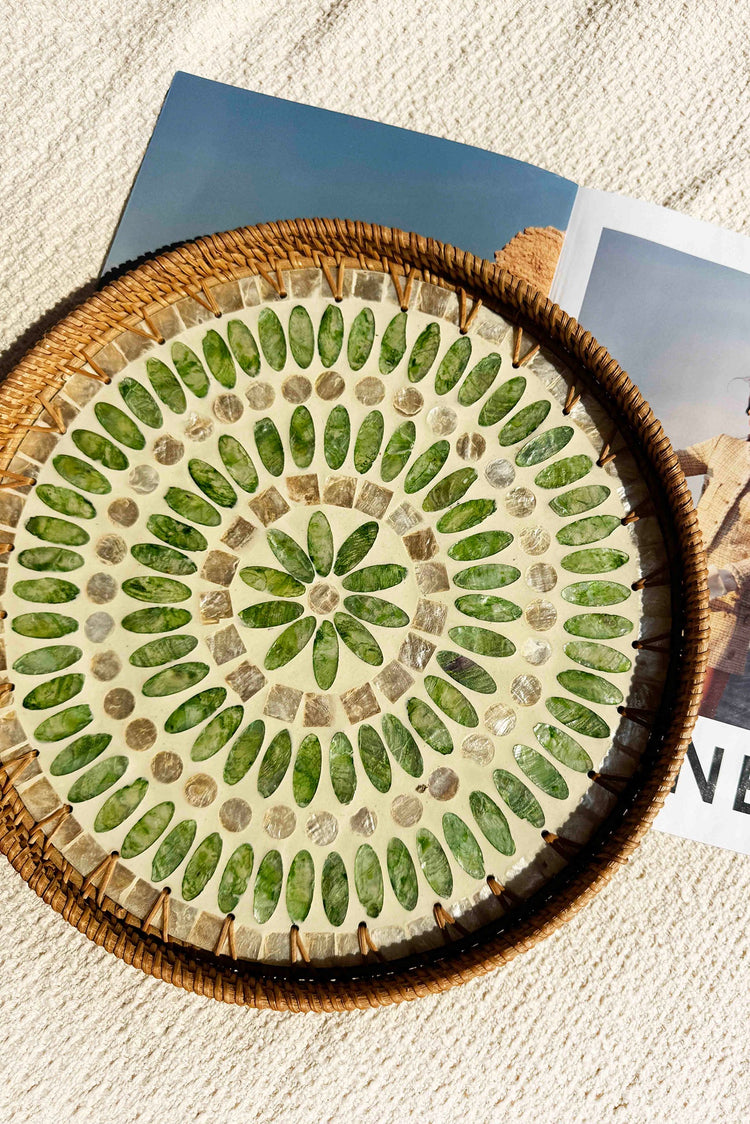 Celestial Bloom Tray Set - Olive for women