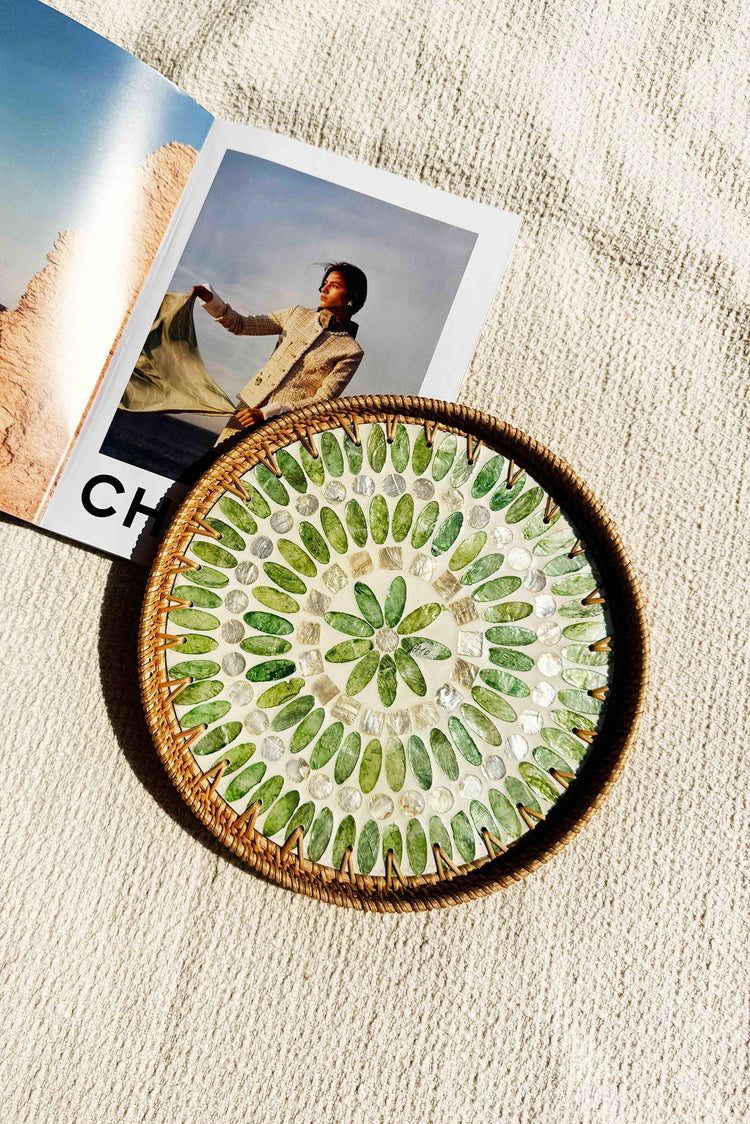Celestial Bloom Tray Set - Olive for women