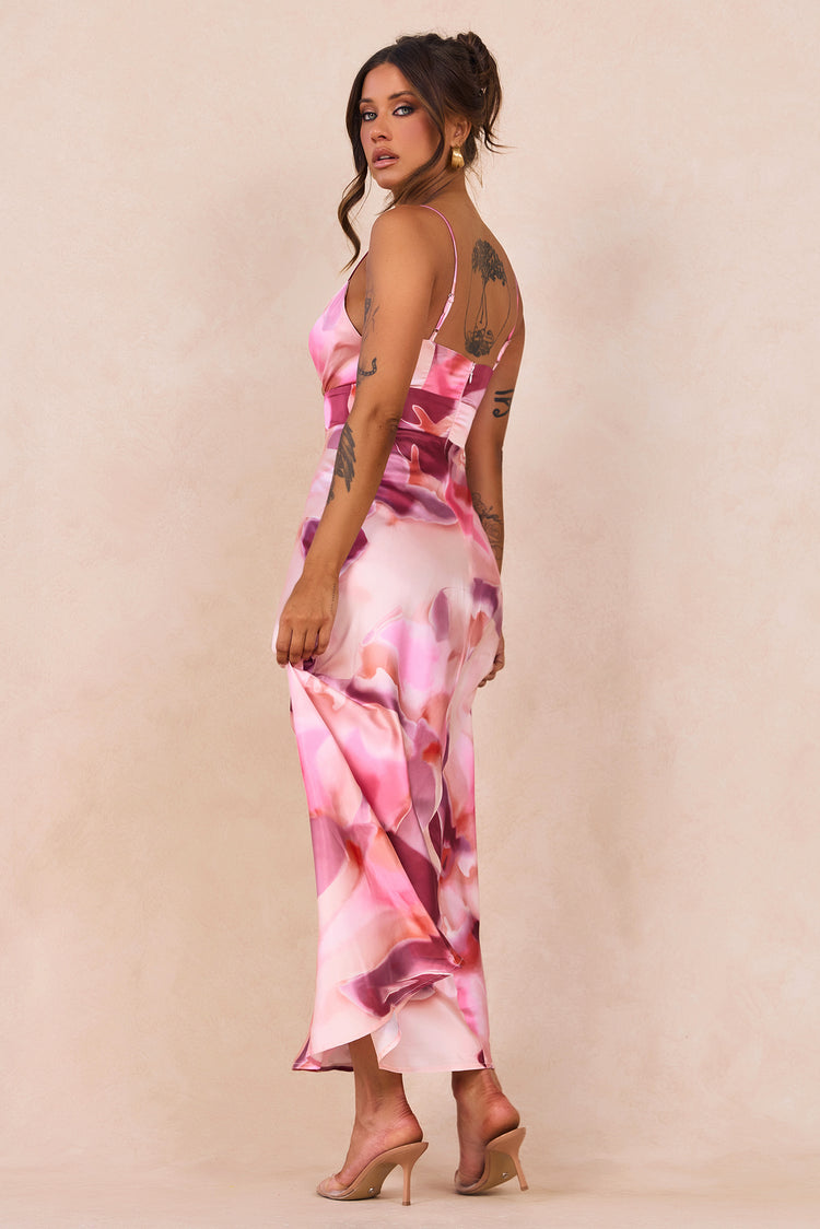 Celia Maxi Dress - Pink Multi for women