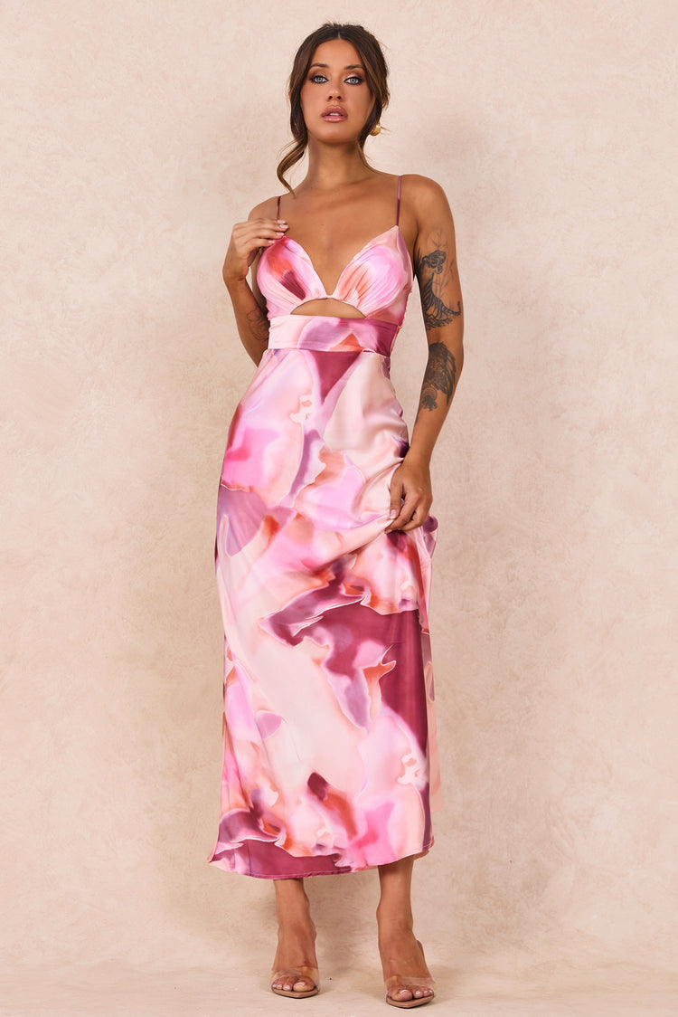 Celia Maxi Dress - Pink Multi for women