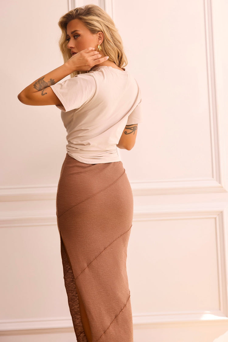 Cooler In Capri Tee - Sand for women