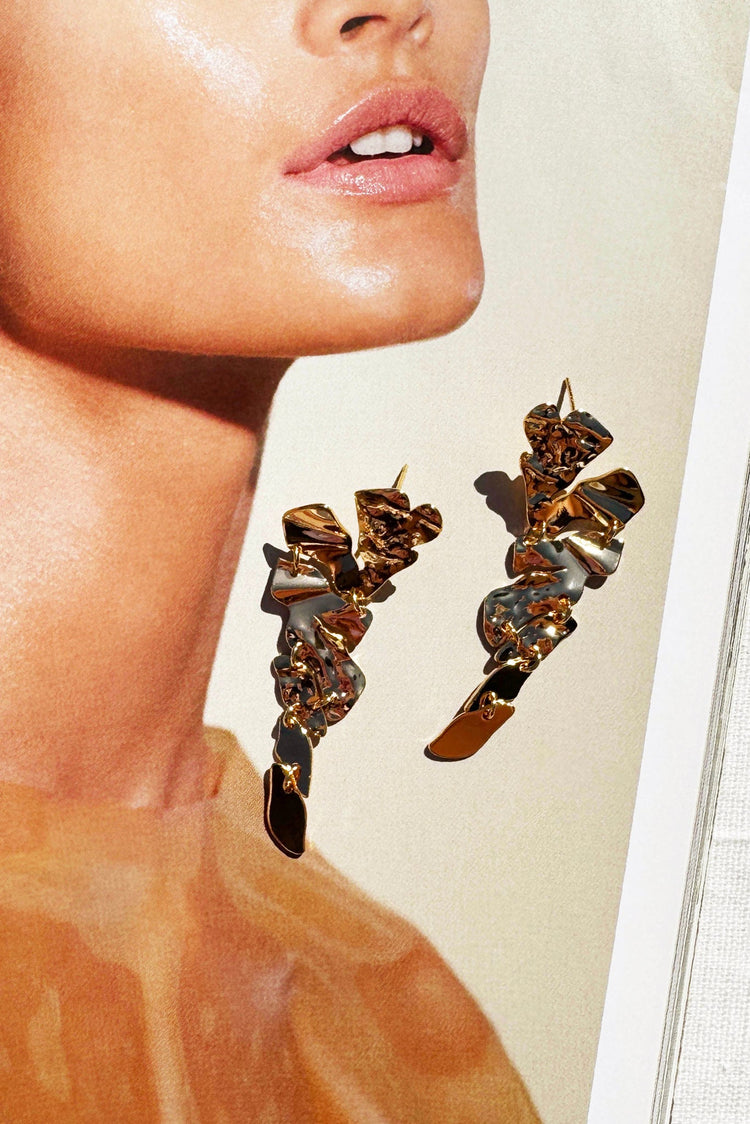 Cosmos Earrings - Gold for women