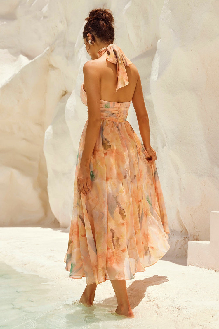 Daylight Midi Dress - Peach for women