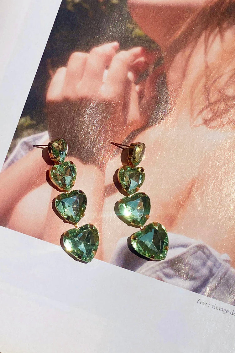 Days Of Love Earrings - Green for women