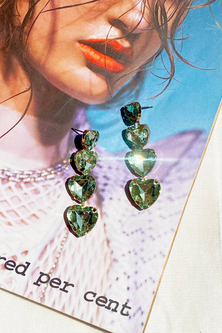 Days Of Love Earrings - Green for women