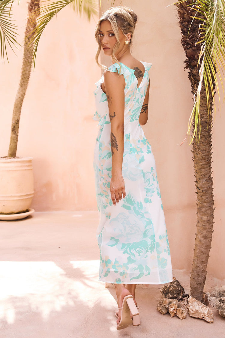 Dazzling Dreams Midi Dress - Mint for women