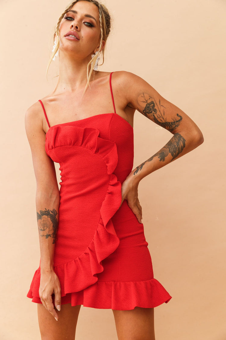 Doll Face Dress - Red for women