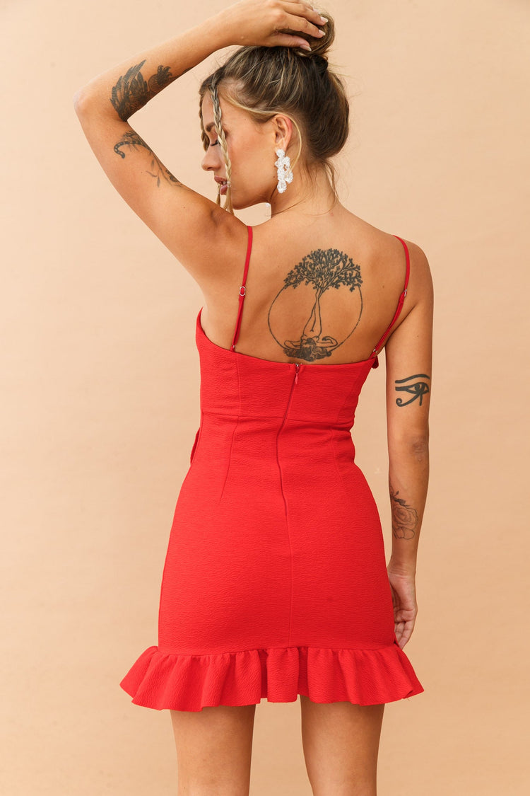 Doll Face Dress - Red for women
