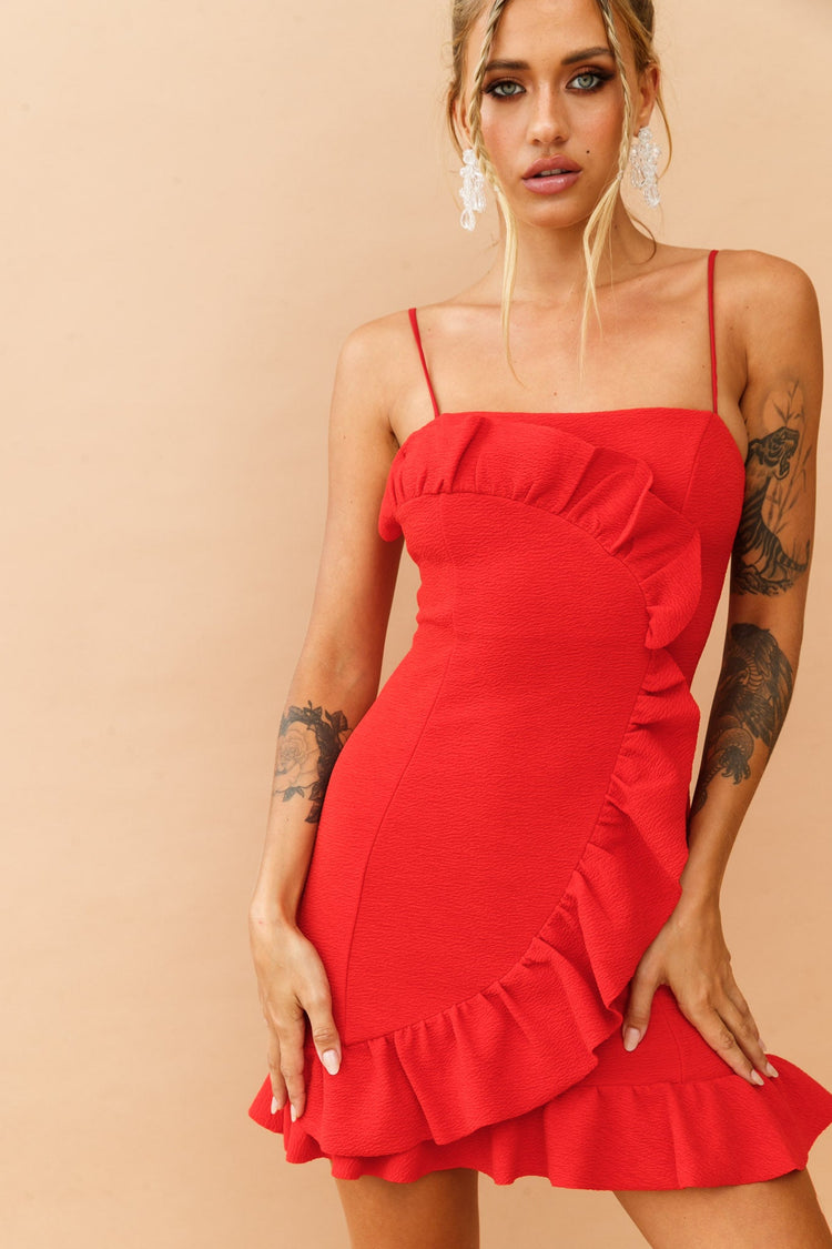 Doll Face Dress - Red for women
