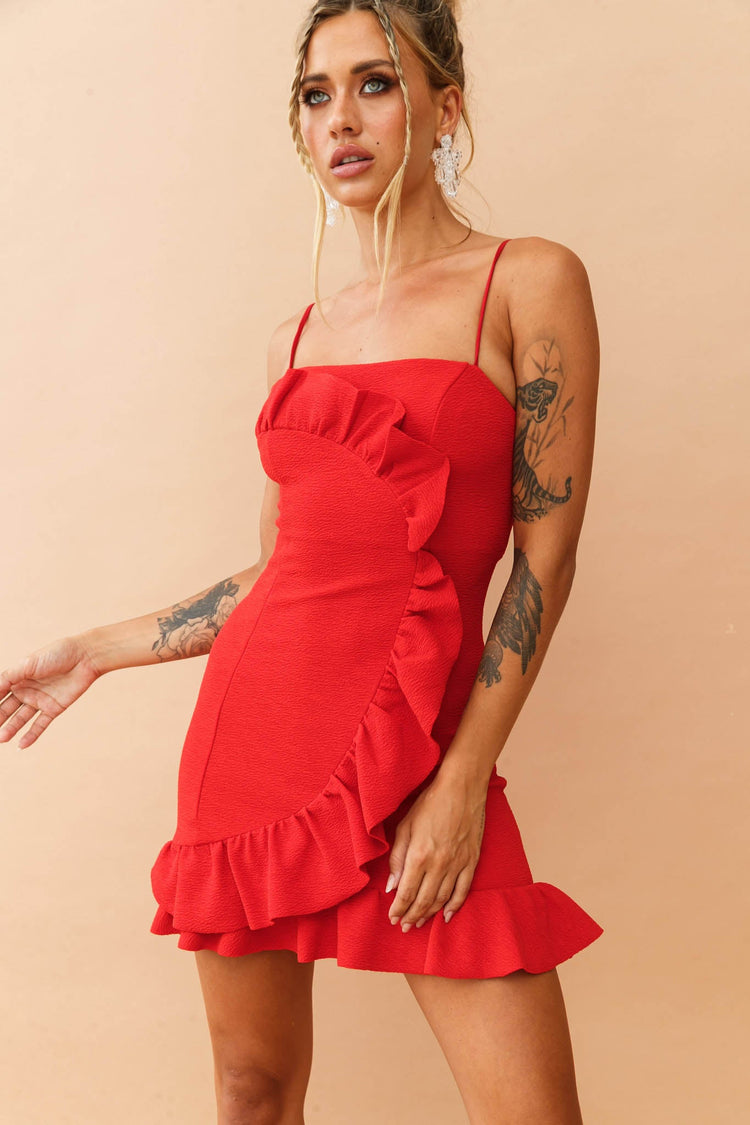 Doll Face Dress - Red for women
