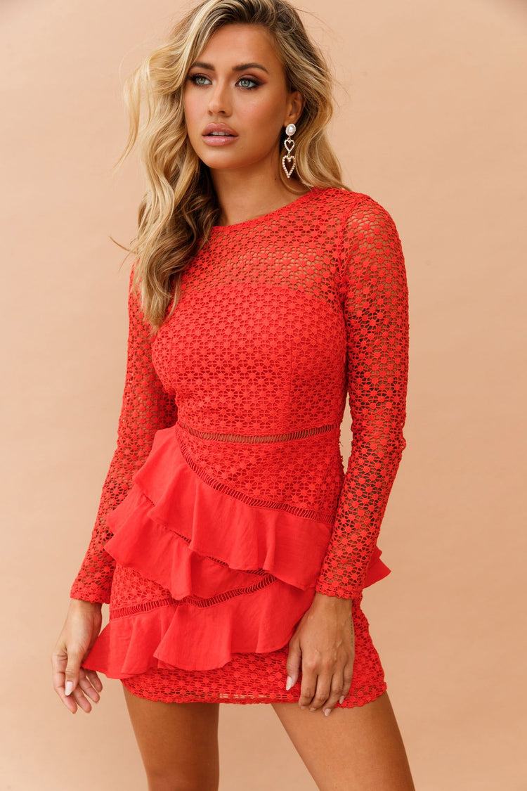 Dreaming Of April Dress - Red for women