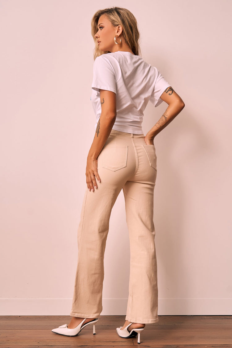 Ebbey Jeans - Beige for women