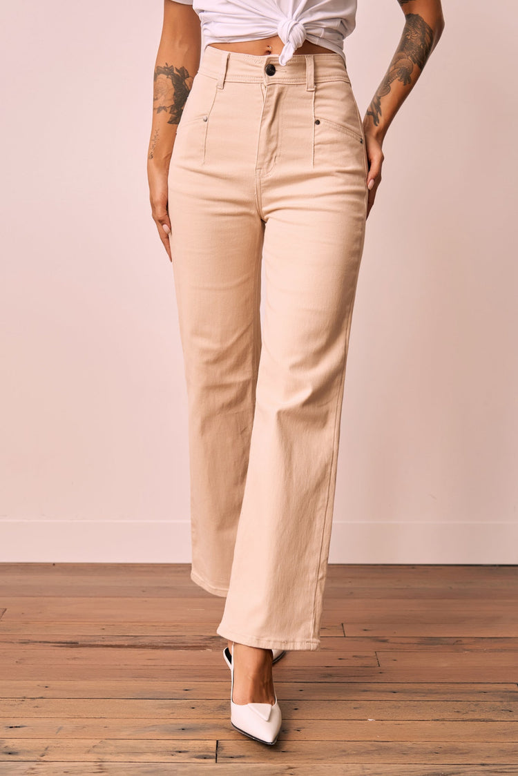 Ebbey Jeans - Beige for women