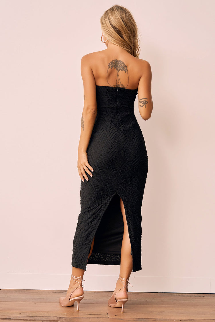 Eclipse Midi Dress - Black for women