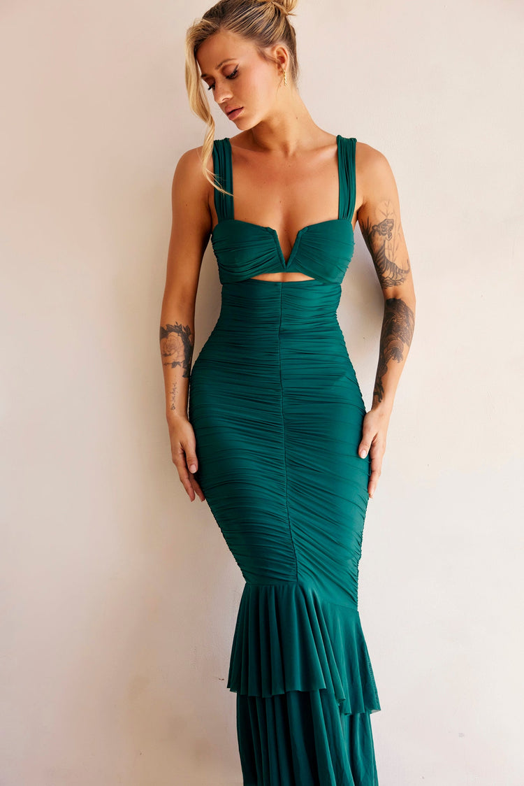 Eternal Muse Maxi Dress - Forest Green for women