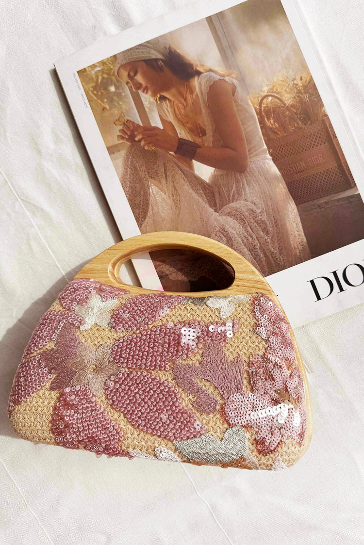 Etta Clutch Bag - Pink Multi for women