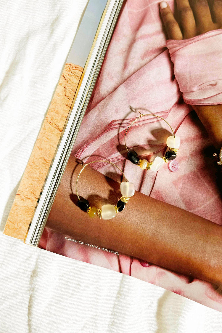 Experimenting Earrings - Brown for women