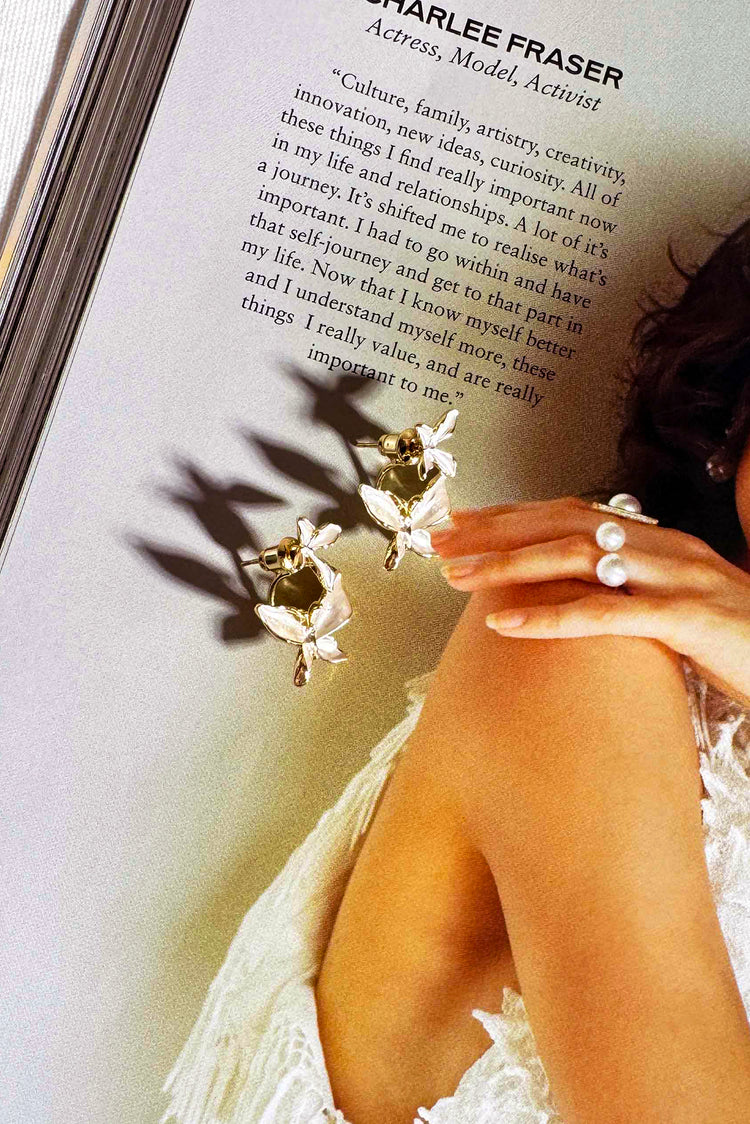 Fairy Style Earrings - White for women
